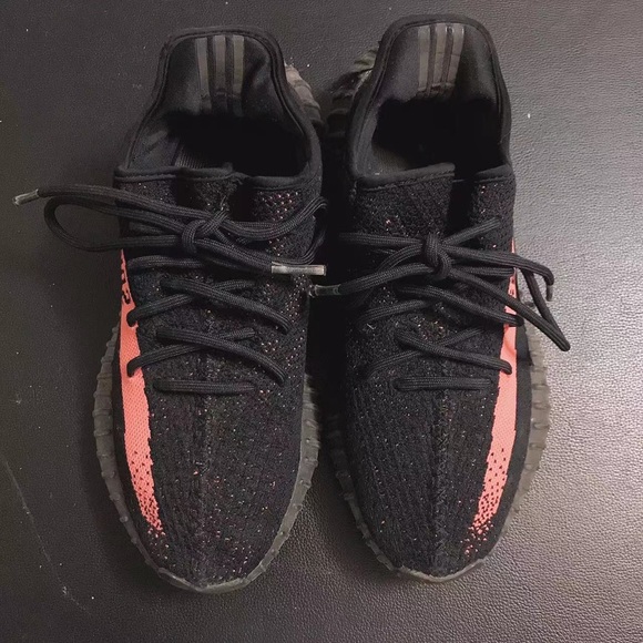 Adidas Yeezy Boost 350 V2 Black/Red - Picture 3 of 8